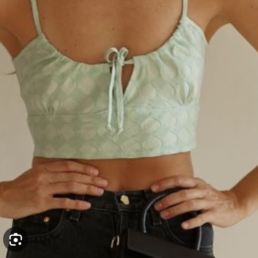 jeu illimite green crop tank